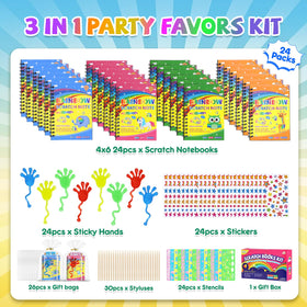 JMMICO stretchy sticky hands provide mess-free sensory play and portable fun