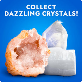 JMW National Geographic rock collection box rose quartz closeup showcases gentle pink hues.