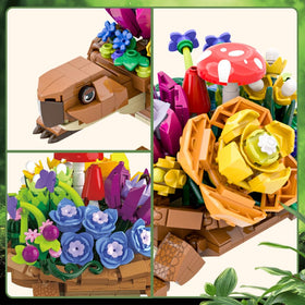 JMYZBD Turtle Planter on desk enhances workspace ambiance.