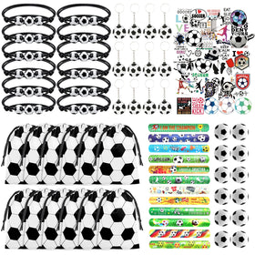 JNYLYFC 110-piece soccer party favors drawstring bags for easy gift distribution.