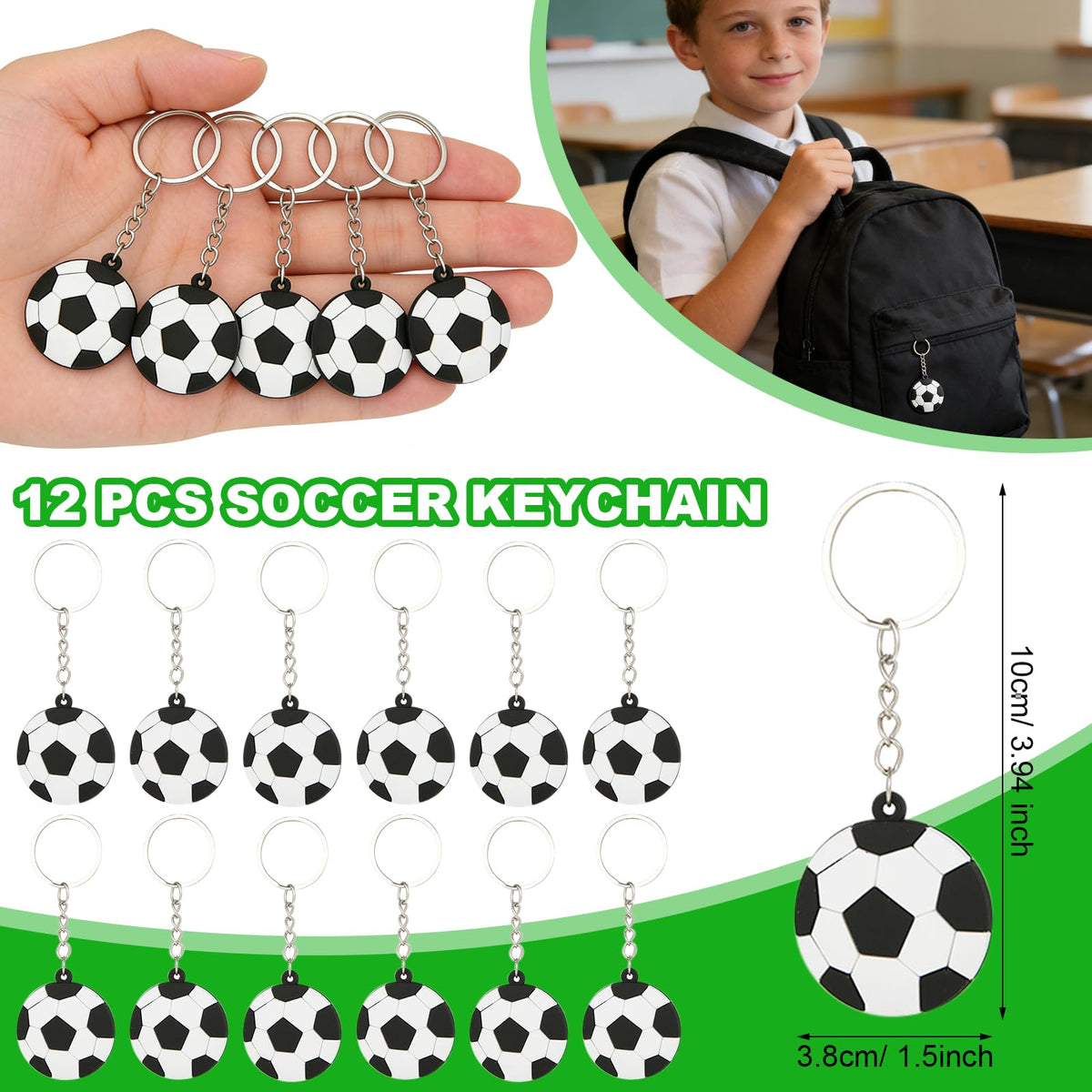 JNYLYFC durable soccer keychains as keepsakes for attendees.