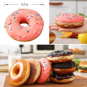 Joeabor fake donut 6 pack on dining room display showcases playful atmosphere