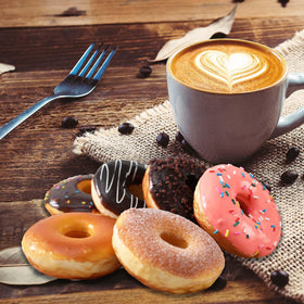 Joeabor fake donut 6 pack enhances kitchen display without perishables