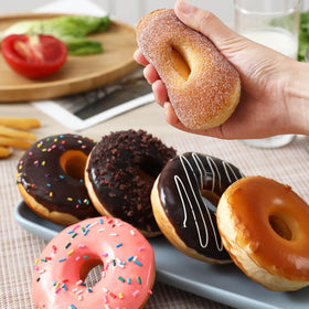 Joeabor fake donut 6 pack party decor adds whimsy and charm