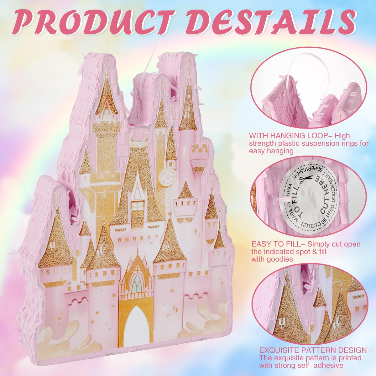 JOARHONAL Princess Castle Pinata fill ideas for safe, fun treats and small prizes.