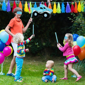 JOARHONAL Shark Monster Truck Pinata birthday centerpiece idea for themed parties