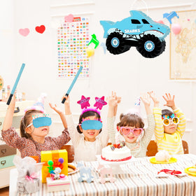 JOARHONAL Shark Monster Truck Pinata filling opening shows how to load treats