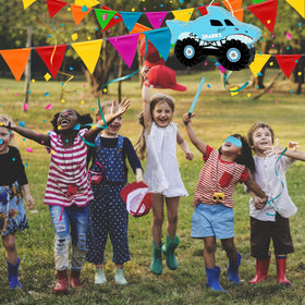 JOARHONAL Shark Monster Truck Pinata sturdy construction supports multiple smash rounds
