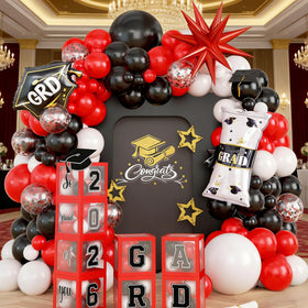 Jobkoo 2026 graduation arch kit creates a dramatic entrance backdrop.