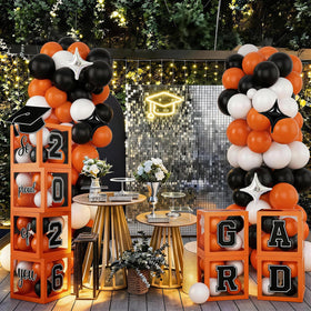 Jobkoo 27x17 inch diploma foil balloon adds a bold focal point.