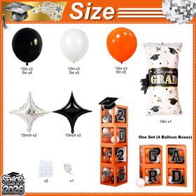 Jobkoo graduation boxes decorated for 2026 provide durable, reusable decor elements.