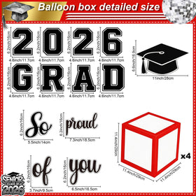 Jobkoo 23-inch foil graduation cap balloon for a bold centerpiece.