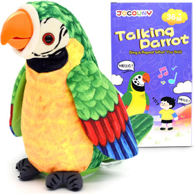 JOCOUNY Toddler Parrot front view showing volume dial for flexible playtime.