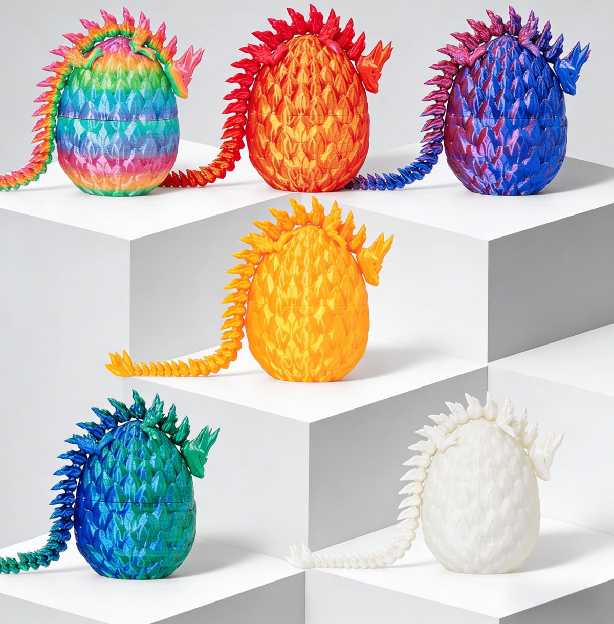 JOD 9-inch dragon eggs inside detail for imaginative play and discovery.