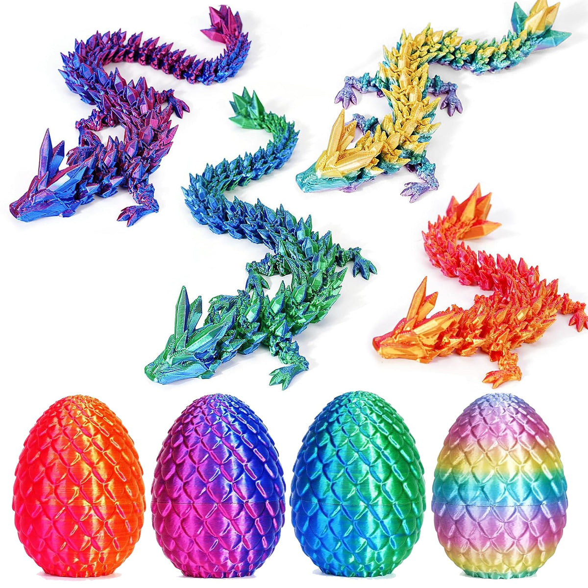 JOD dragon egg pack 4pcs, a playful Easter gift and imaginative decor