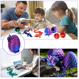 JOD Dragon Eggs designed as desk decor with whimsical dragon centerpiece