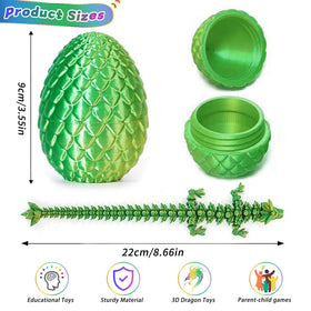 JOD dragon eggs made from eco-friendly PLA, lightweight and durable