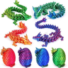 JOD dragon egg with four articulated crystal dragons inside, perfect for imaginative play