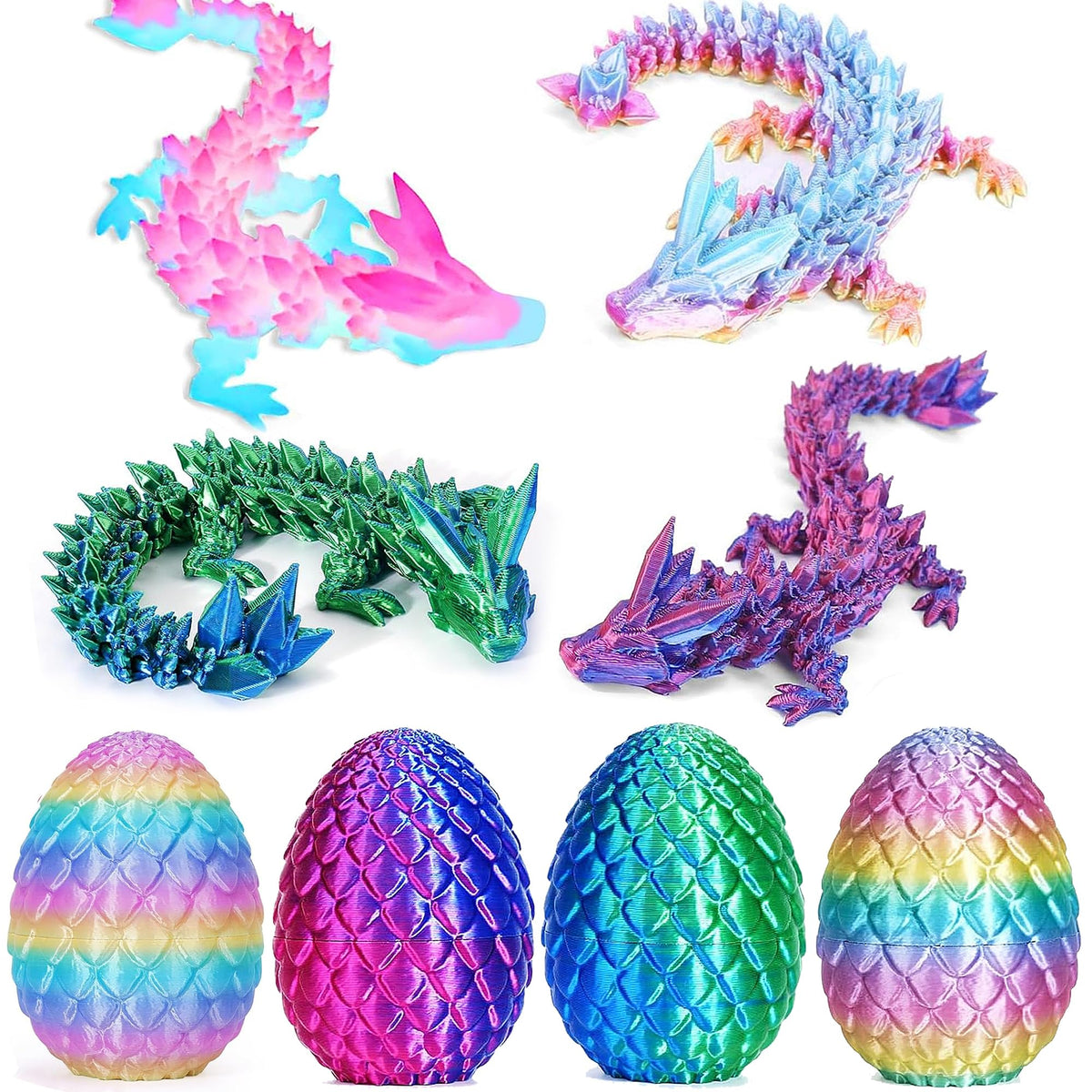 JOD Dragon Eggs with vibrant outer shells for eye-catching display and playful discovery
