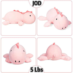JOD hand and machine washable dino plush for easy care.
