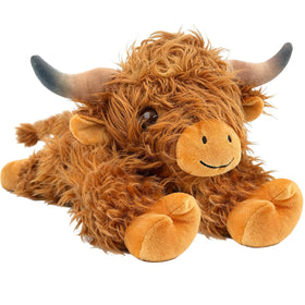 JOD Highland Cow plush 22in front view for cozy display and cuddle