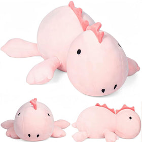JOD weighted dinosaur plush with 26-inch size for comforting hugs at bedtime.