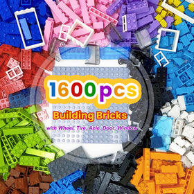 Jodicody 1600-piece bricks for versatile construction play and imagination