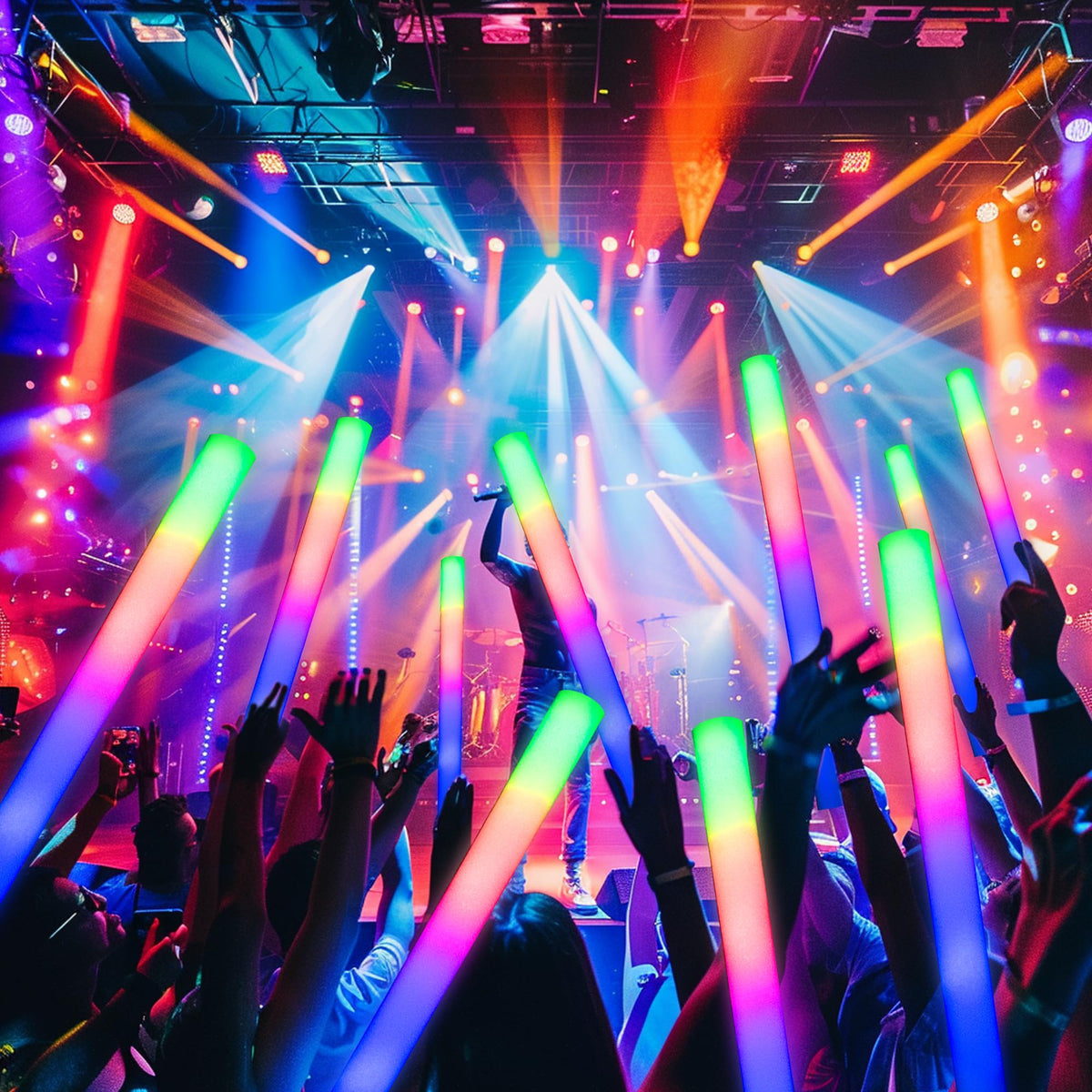 JODOUEEIR light-up foam sticks for parties offer easy on/off operation