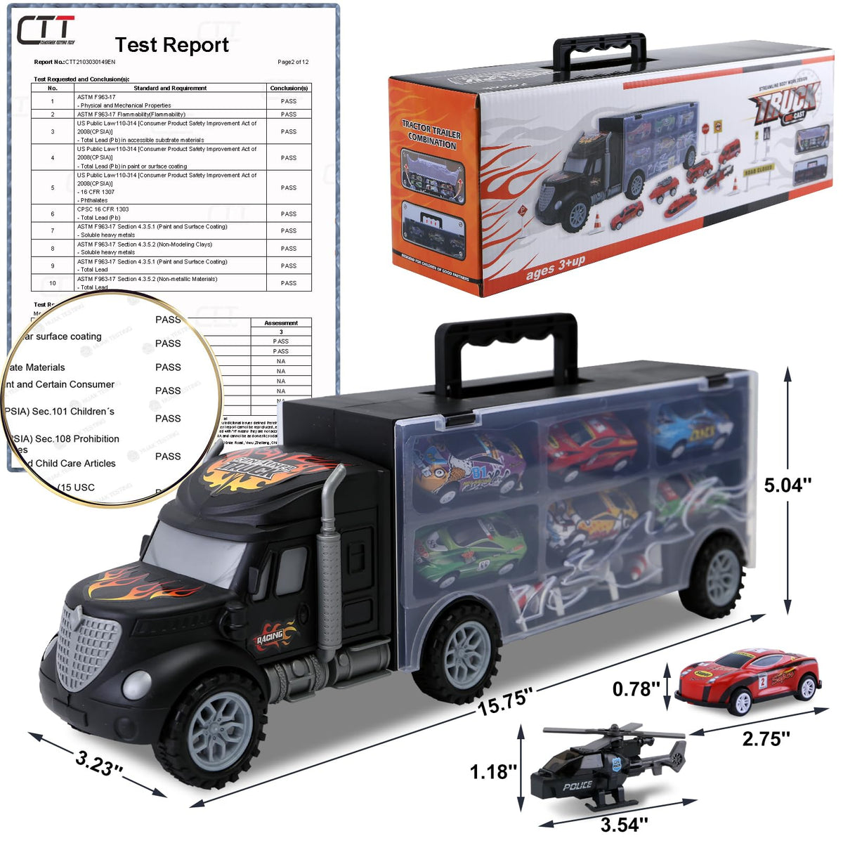 JODUDLR twelve die-cast vehicles included for versatile imaginative driving scenarios
