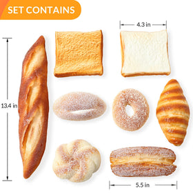 Joeabor baguette display piece enhances restaurant table decor and event setups.