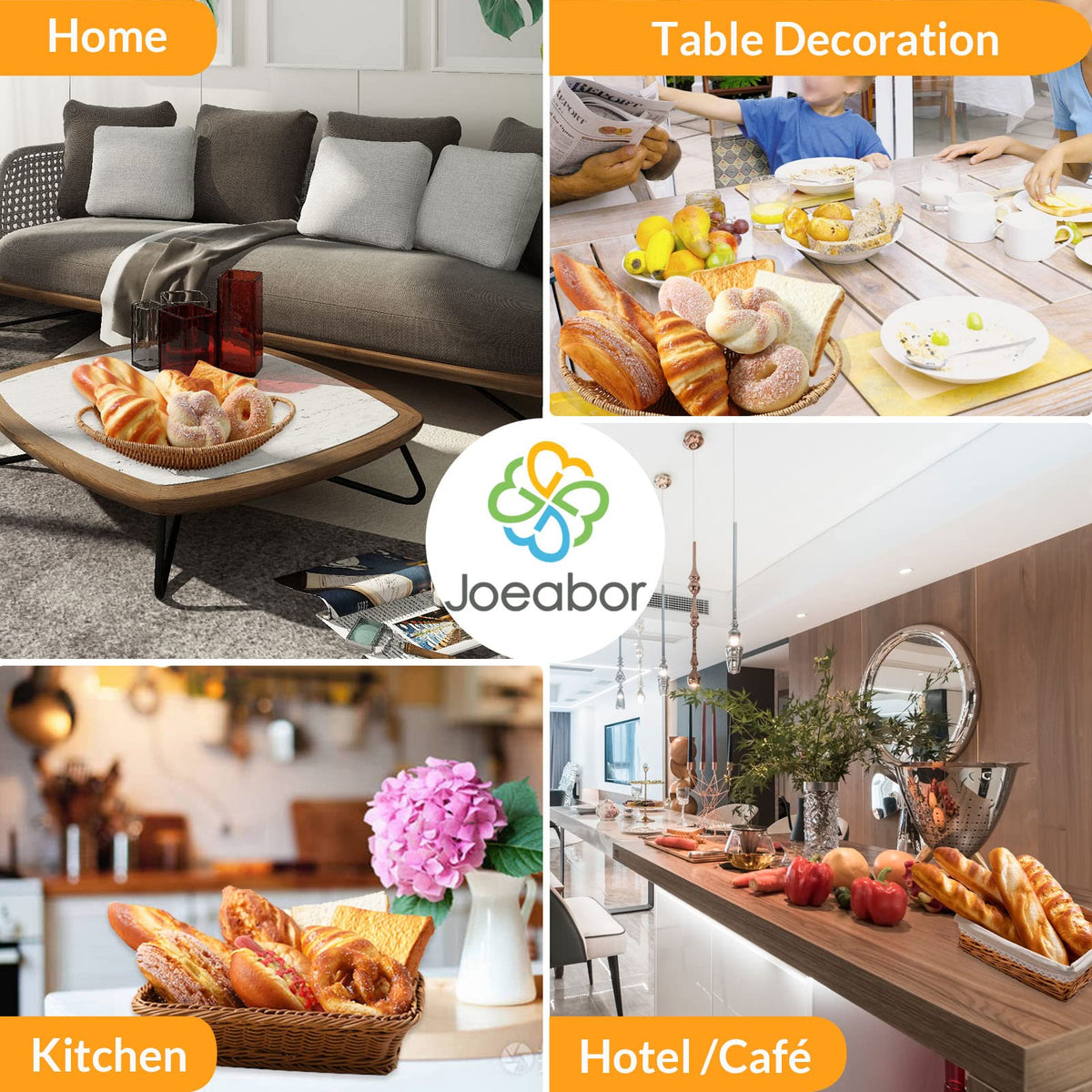 Joeabor roll bread prop for retail displays and social media posts.