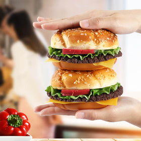 Joeabor realistic-looking hamburger elevates displays and mood in scenes.