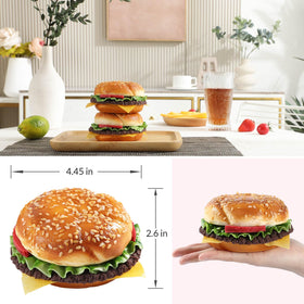 Joeabor soft PU hamburger model offers a tactile, lifelike feel.