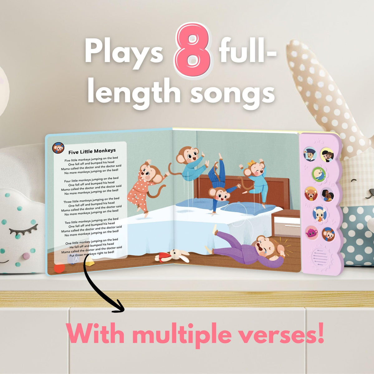 Joey Books thick board pages withstand enthusiastic toddler handling.