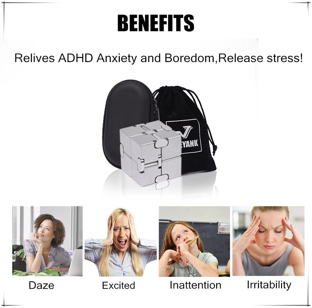 Joeyank Fidget Cube is a durable sensory toy for focus and stress relief on the go.