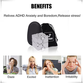 Joeyank Fidget Cube is a durable sensory toy for focus and stress relief on the go.