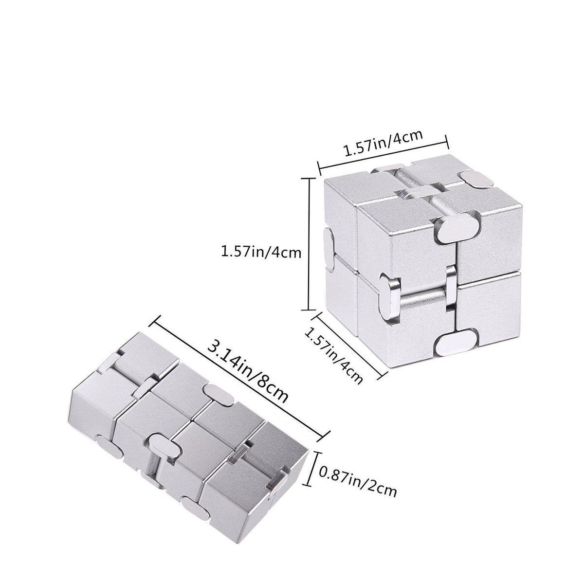 Joeyank Infinity Cube crafted in premium anodized aluminum for smooth rotations and durability.