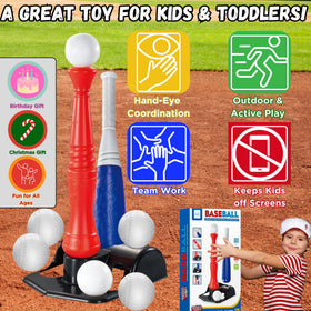 JOEY'Z Tball Set oversized bat supports beginner swings with confidence.
