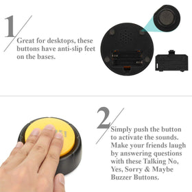 Joffreg sound buttons box open view of contents and setup tips.