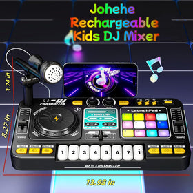 Johehe built-in microphone with recording feature captures kids' unique tracks.