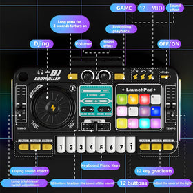 Johehe eight-piano-keys music toy supports melodies and musical exploration.