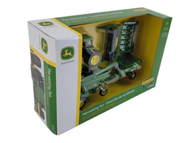 John Deere 1/64 scale harvesting set on display for interactive farming play