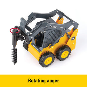 John Deere 318G with lights and sounds for realistic indoor barnyard action.