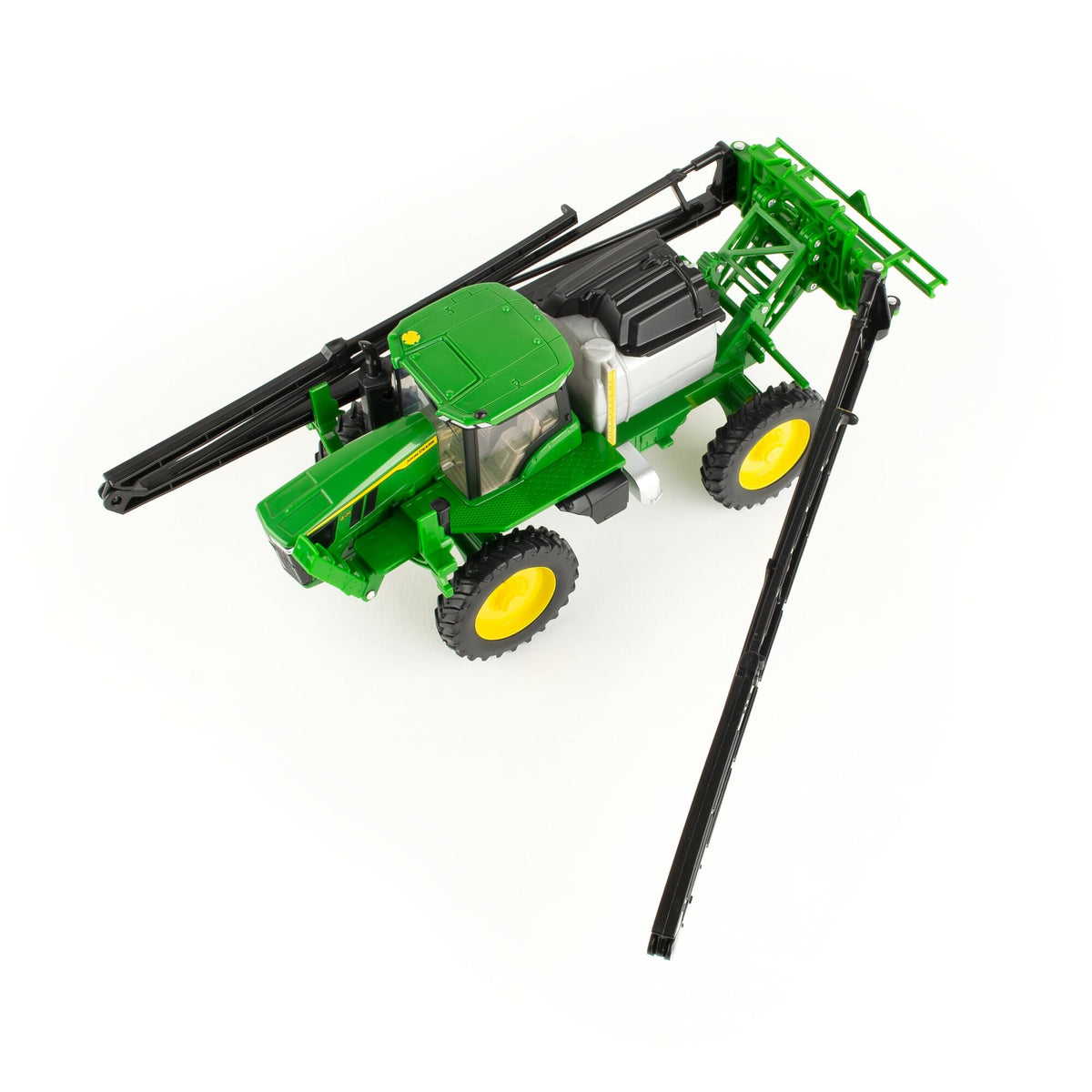 John Deere 412R Sprayer front ladder folds for easy cab access.