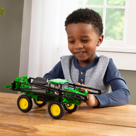 John Deere 412R Sprayer imaginative play with realistic farm details.