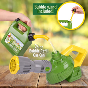 John Deere 44oz bubble refill gas can extends bubble fun during playtime.