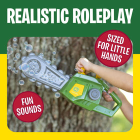 John Deere bubble solution included, 4 oz, ready for bubble-filled fun.