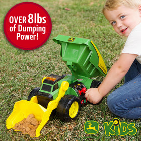 John Deere Dig Rig lights and sounds create realistic construction site ambiance.