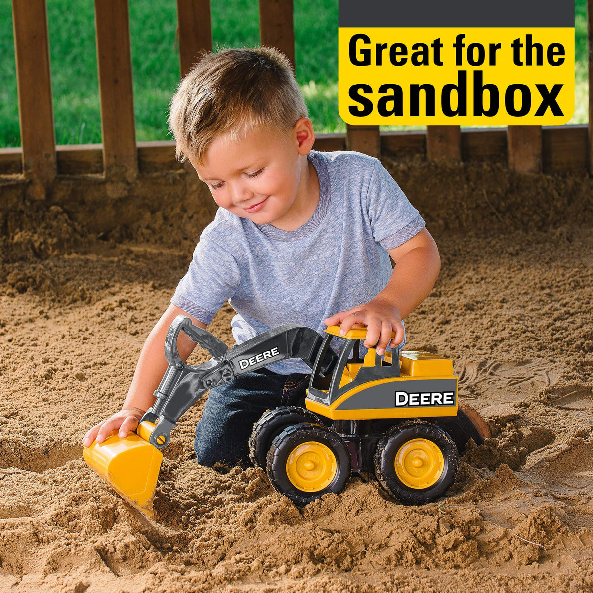 John Deere frustration-free packaging keeps unboxing simple and kid-friendly.