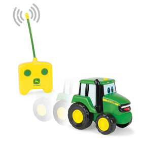 John Deere Johnny Tractor RC in action with easy steering for toddlers.